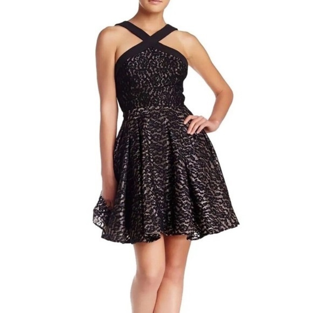ABS Allen Schwartz Lace Fit and Flare Mini Dress NWT Size - 6